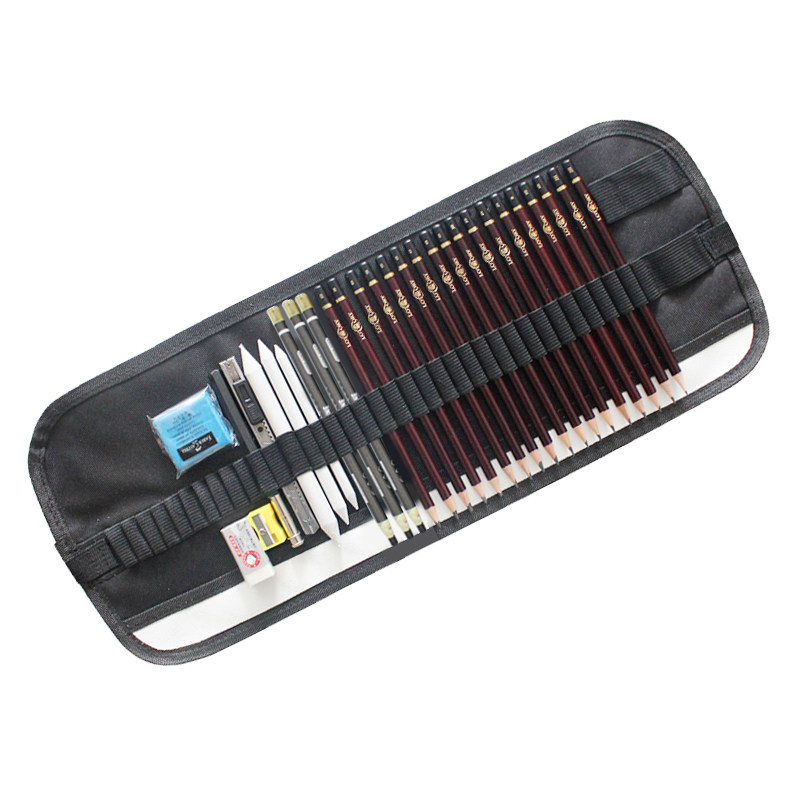 铅笔素描老人头套装绘画2b4b6b工具初学者美术用品炭笔炭笔