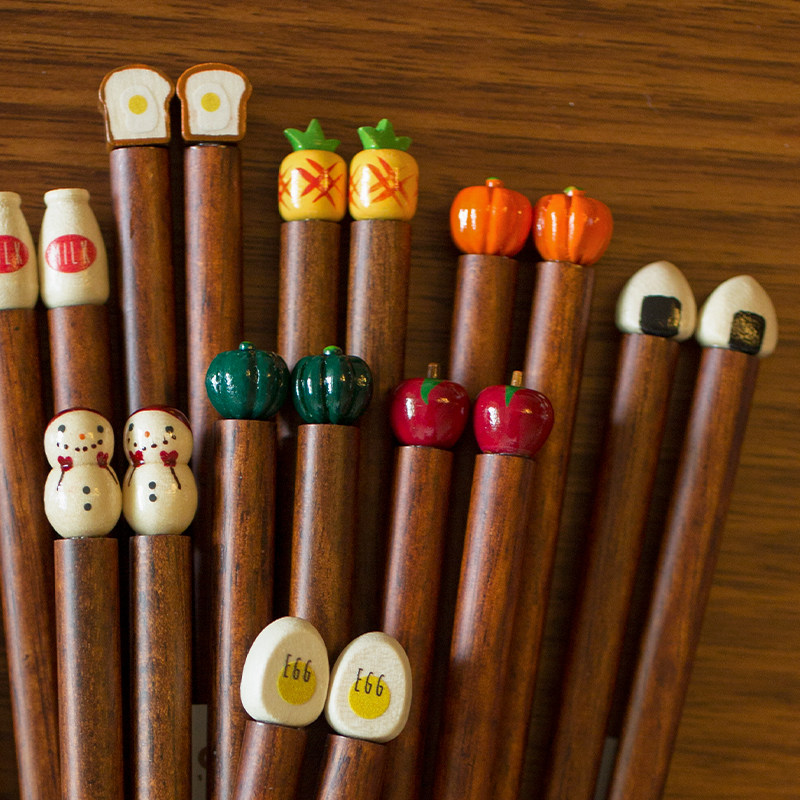 儿童卡通可爱日式天然筷子创意现货日本poco筷子