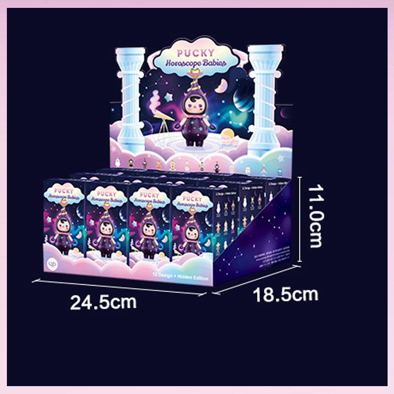 泡泡玛特新品pucky毕奇星座系列盲盒公仔玩偶隐藏手办