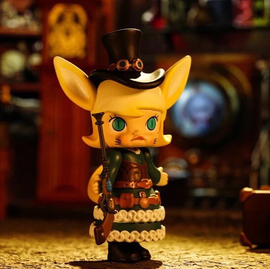 公仔新品molly蒸汽朋克系列泡泡玛特潮玩盲盒手办手办