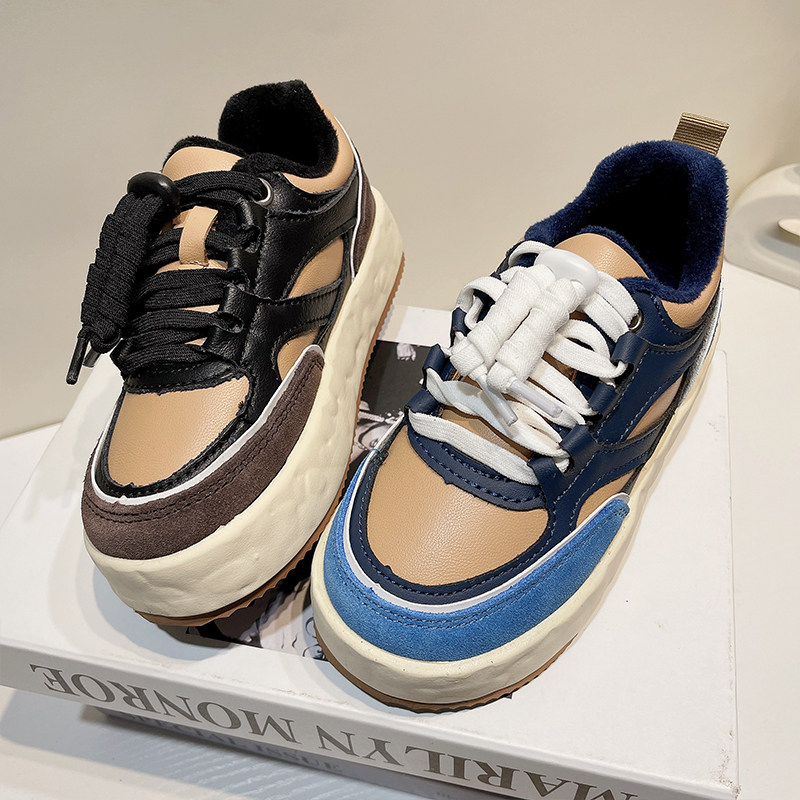 左左家韩国潮童运动鞋newstar个性时尚男女学生加绒