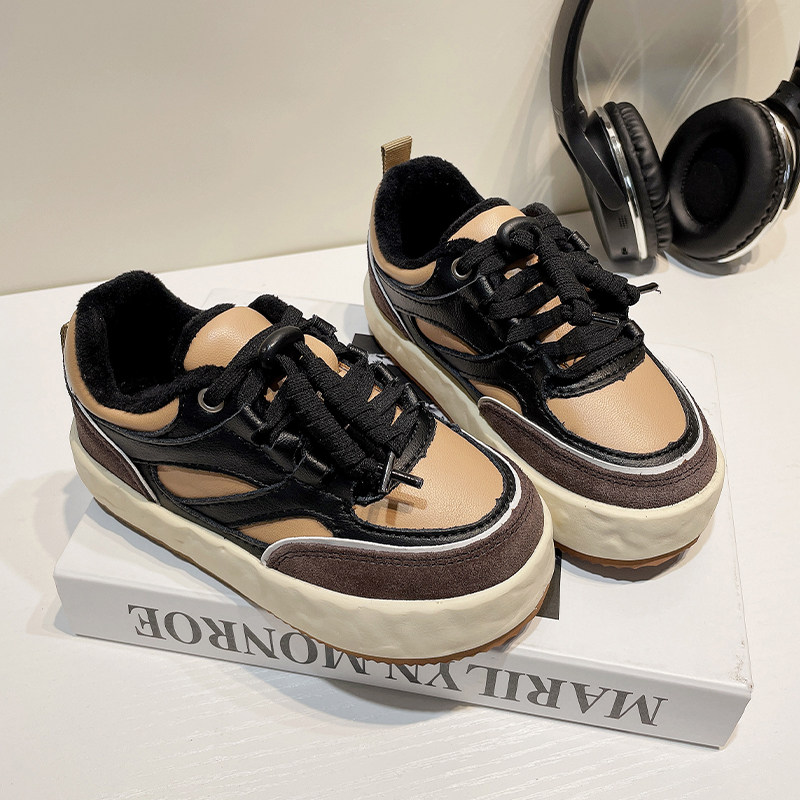 左左家韩国潮童运动鞋newstar个性时尚男女学生加绒