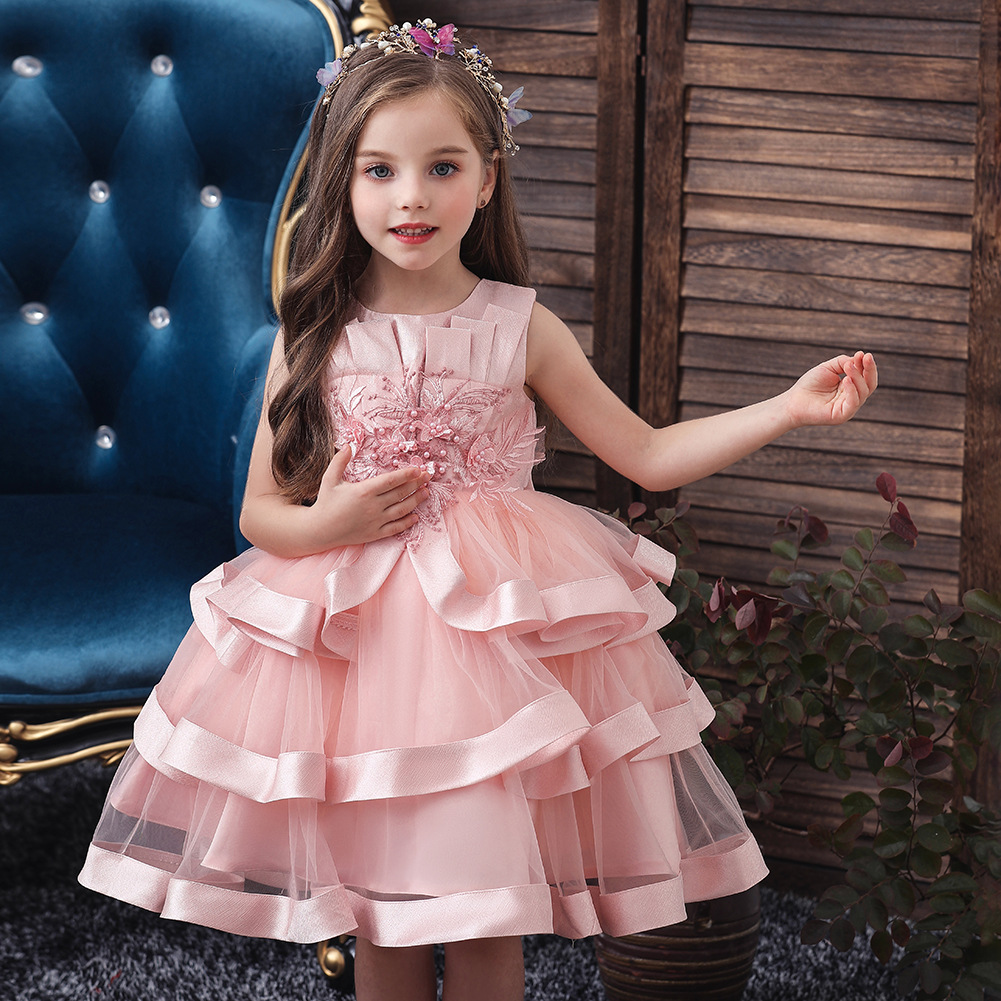 babysummerprincessdressforkidsgirlsdresses女童走秀儿童礼服