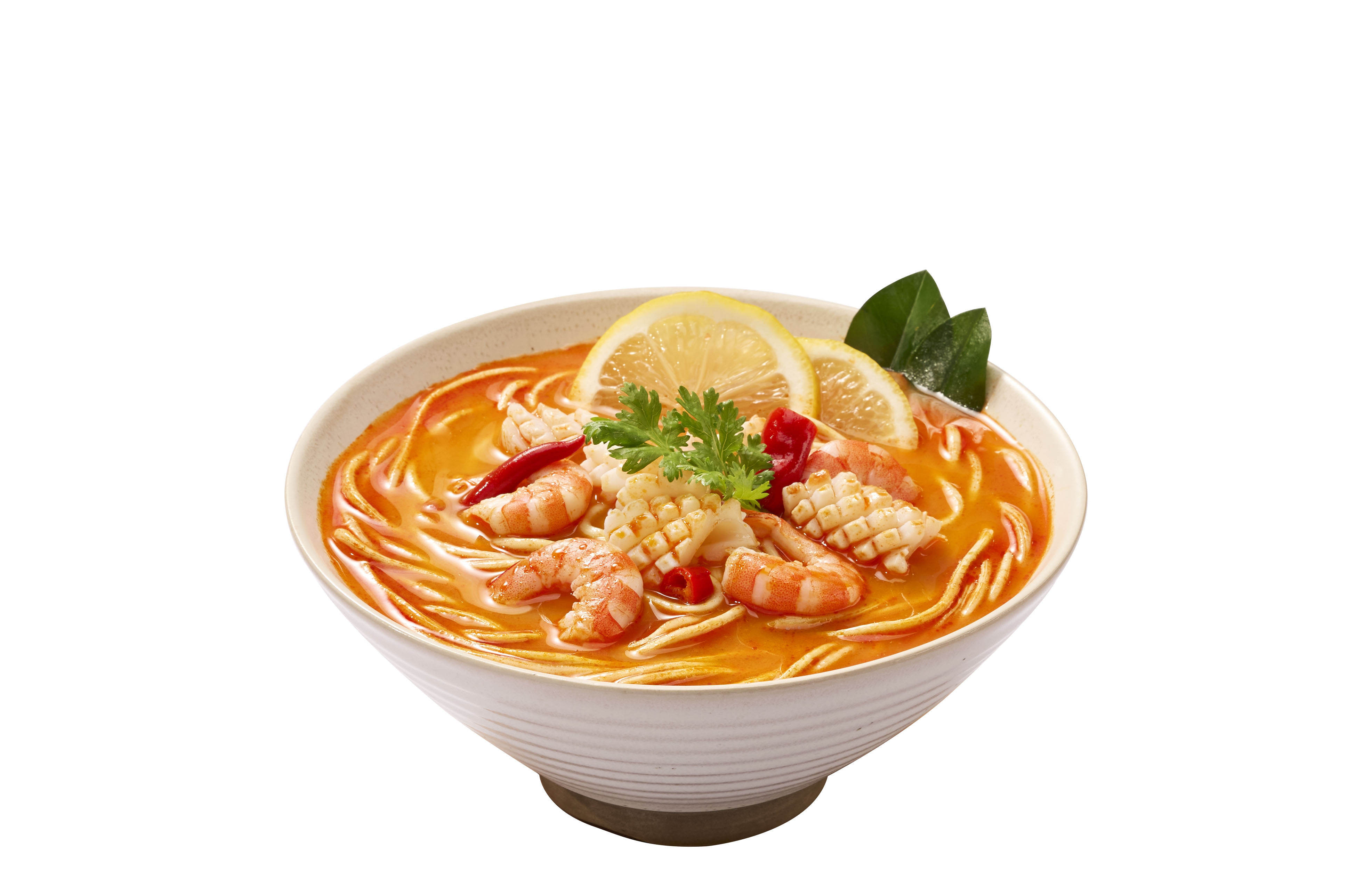 日式泰酸香鲜番茄豚骨叉烧海鲜藤椒小龙虾十三面条