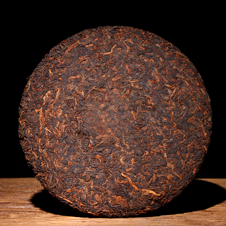 茶叶2009年陈年普洱茶熟茶 老茶 宫廷普洱云南普洱茶饼熟茶357克