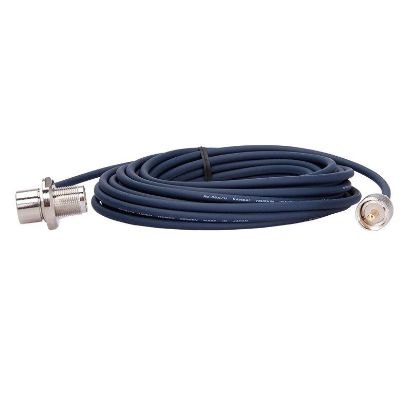 日本钻石rg7mr进口进口车车载电台纯铜馈线7米对讲机配件