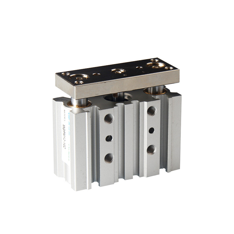 三杆导杆气缸mgpm 12/16/20/25薄型三轴气缸mgpm带导杆三杆气缸