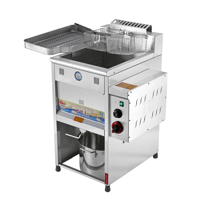 燃气油炸锅商用全自动控温油条机炸鸡专用摆摊大容量商用炸锅