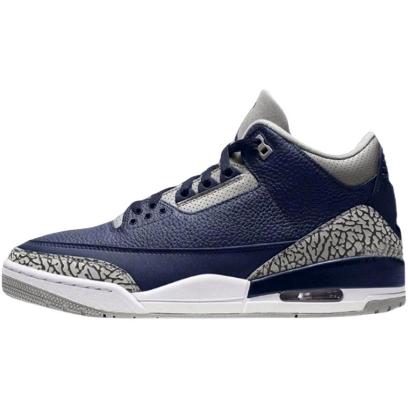 库客airjordanaj3午夜蓝爆裂纹男子篮球球鞋篮球鞋