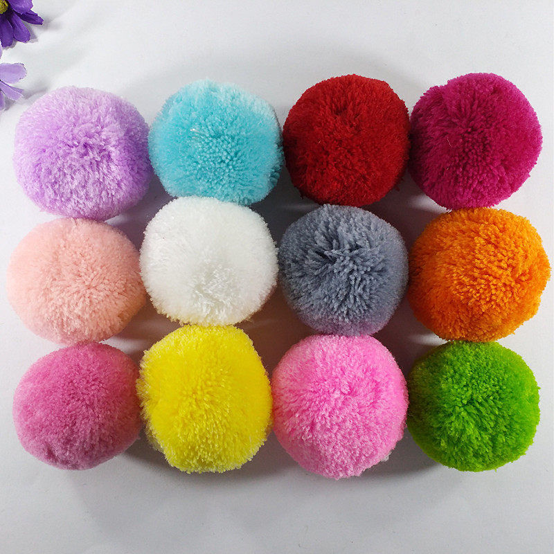 5cm司米圆球毛毛球毛绒球球挂饰diy手工服装鞋帽其他diy饰品配件