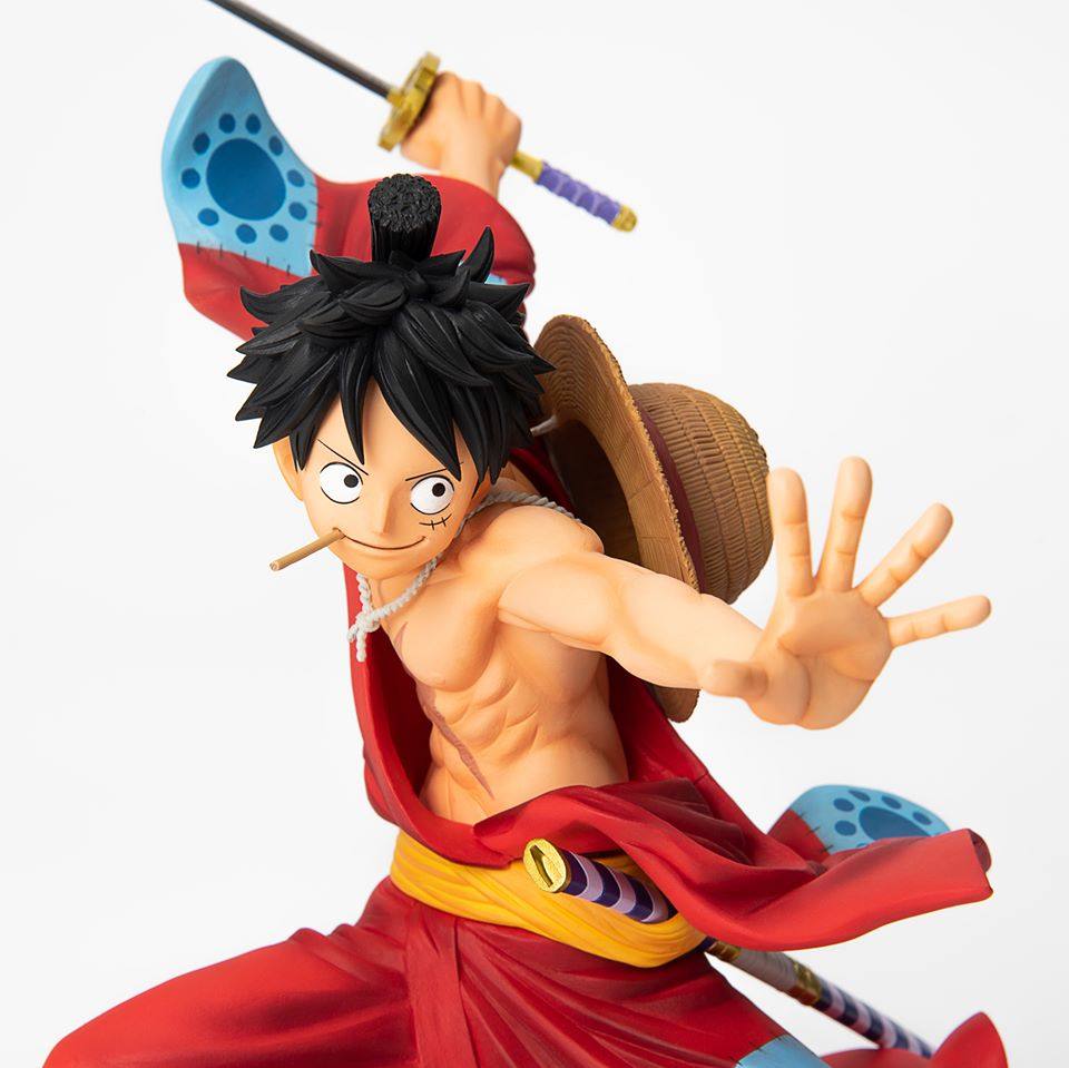 万代眼镜厂手办海贼航海王bwfc3smsp路飞之国造型王景品海贼王手办