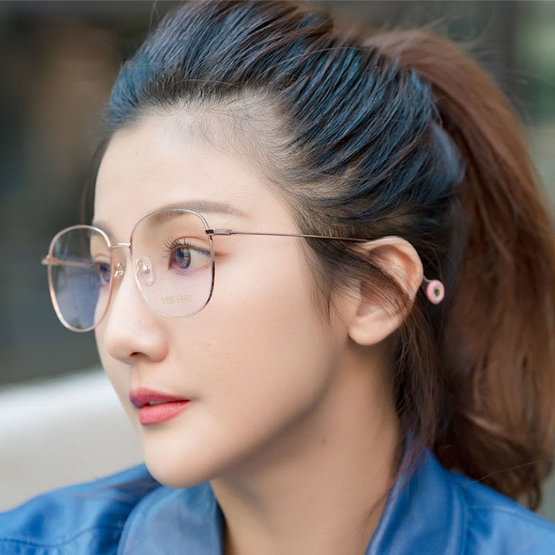 眼镜vedivero镜框近视可配大脸网红潮流显瘦方眼镜架