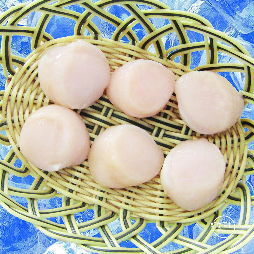 北海道虾夷扇贝肉m号2530带子帆立贝柱1kg宝宝辅食刺身海鲜日料