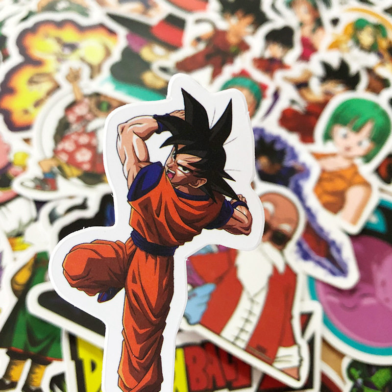 50张日本经典动漫七龙珠悟空涂鸦贴纸行李箱笔记本笔记本个性小贴纸
