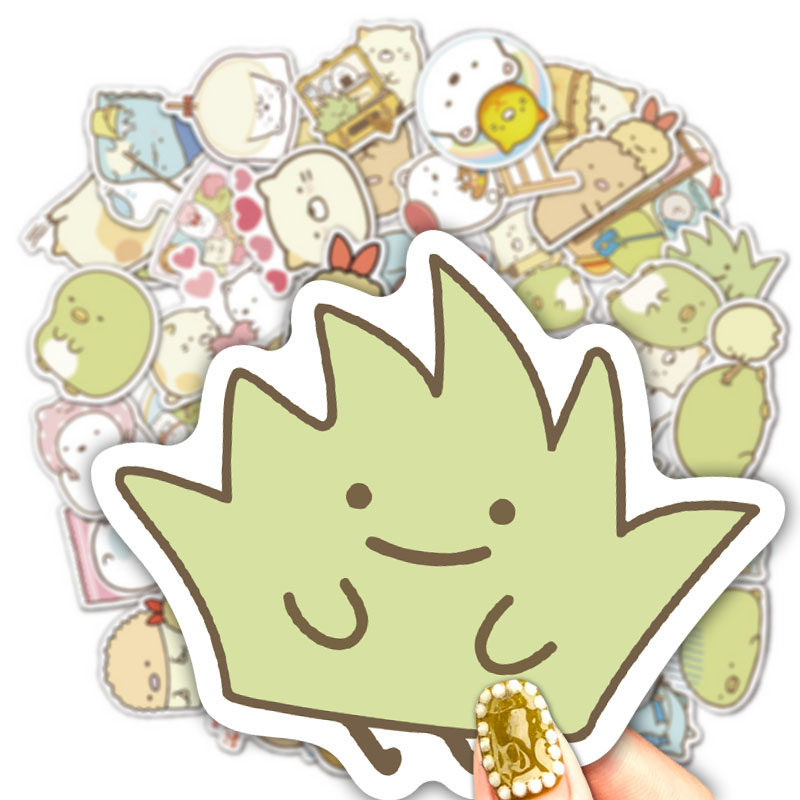 贴纸50张角落生物行李箱冰箱diy造型卡通动漫笔记本个性小贴纸