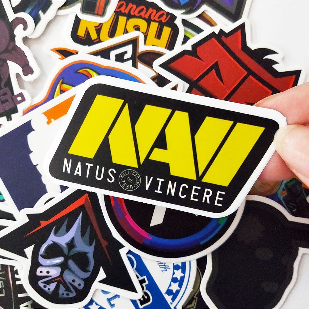 50张 cs:go 反恐精英游戏贴纸吉他滑板冰箱防水涂鸦贴纸不重复