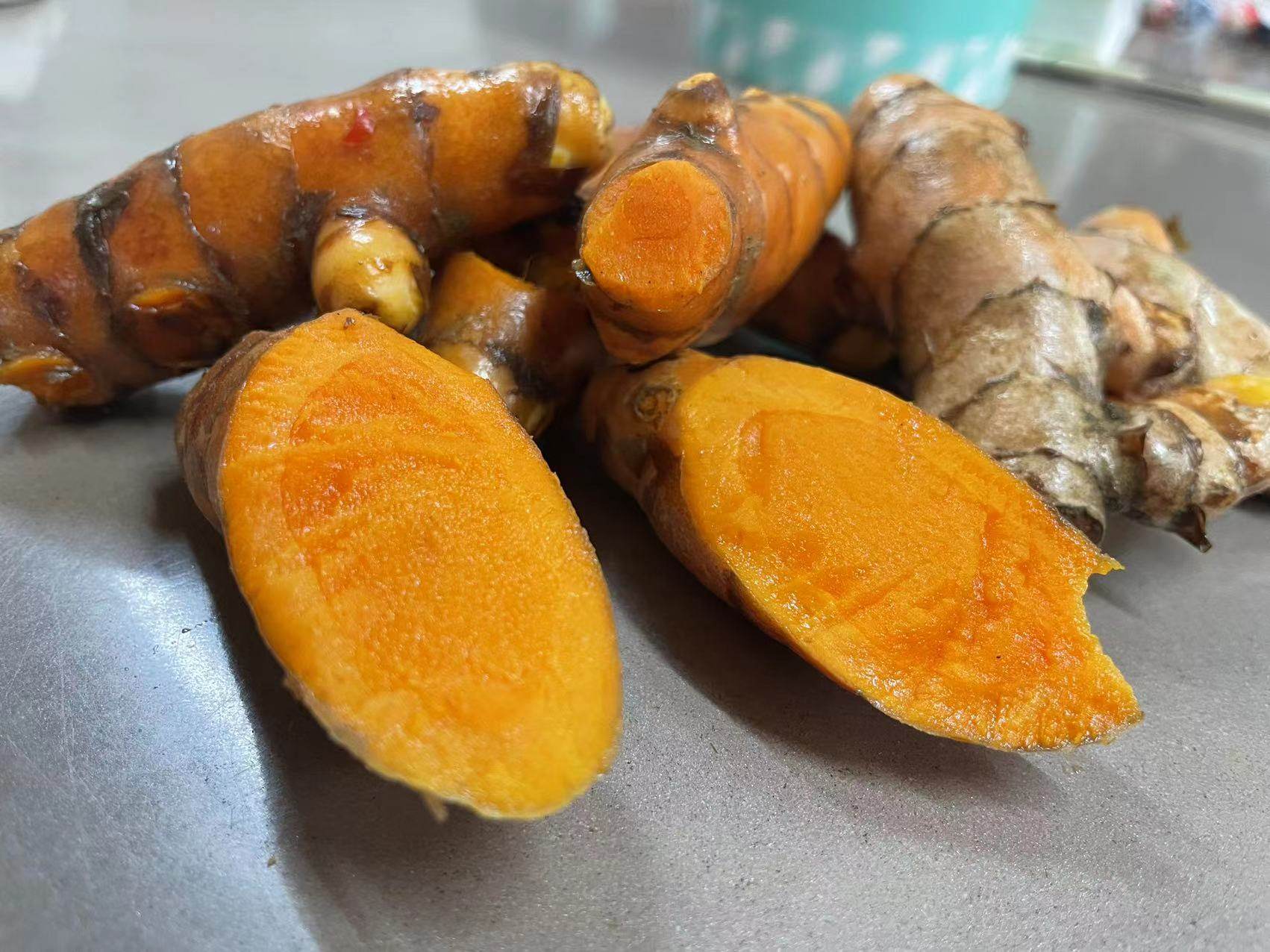 泰国品种新鲜黄姜 越南黄姜姜黄 包邮 一份500克冬阴功汤咖喱香料