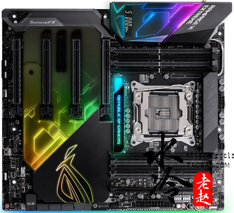 现货ek-fb asus rog r6e rgb monoblock华硕主板一体式水冷头新款