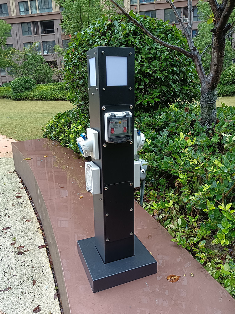 房车营地水电户外防水插座船舶码头低压岸电桩充电桩