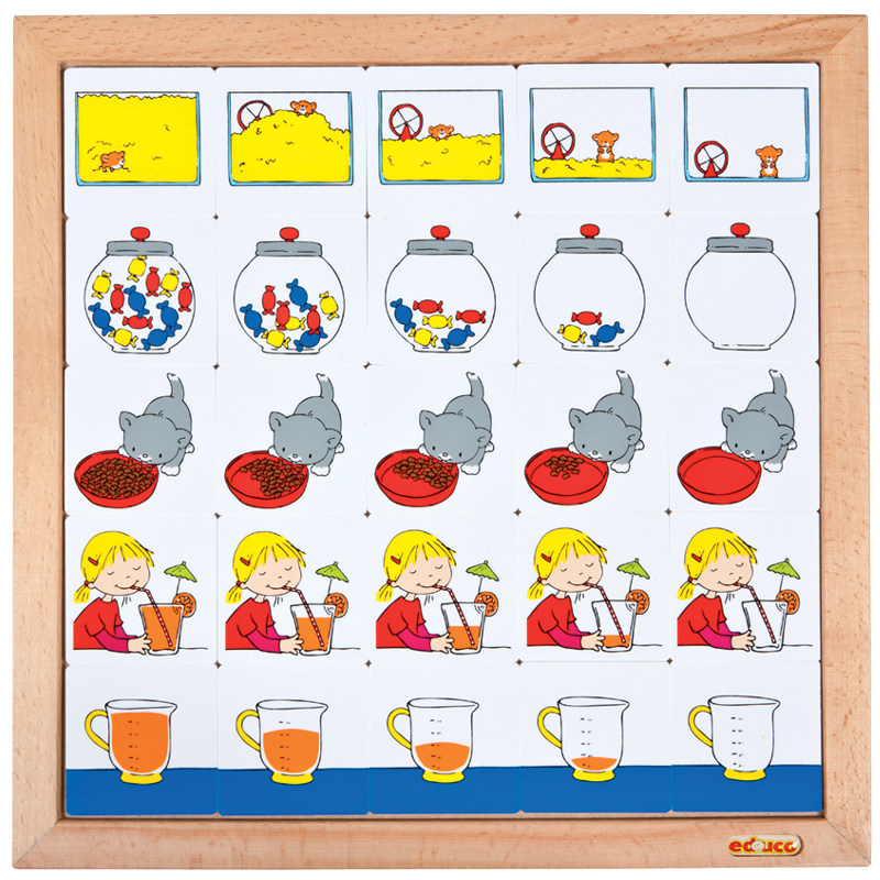 早教变化游戏思维能力拼图框架educ荷兰教具训练儿童桌面游戏类