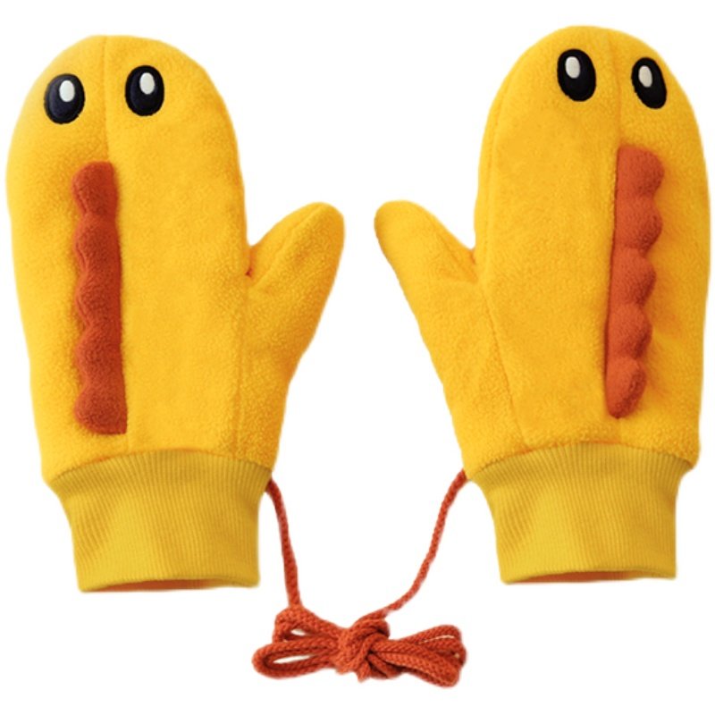 云朵工厂秋冬挂脖连防风加绒保暖日系可爱戴口罩手套手套