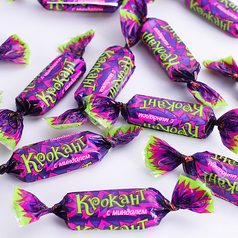 紫皮kdv进口俄罗斯kpokaht夹心巧克力结婚结婚网网红传统糖果