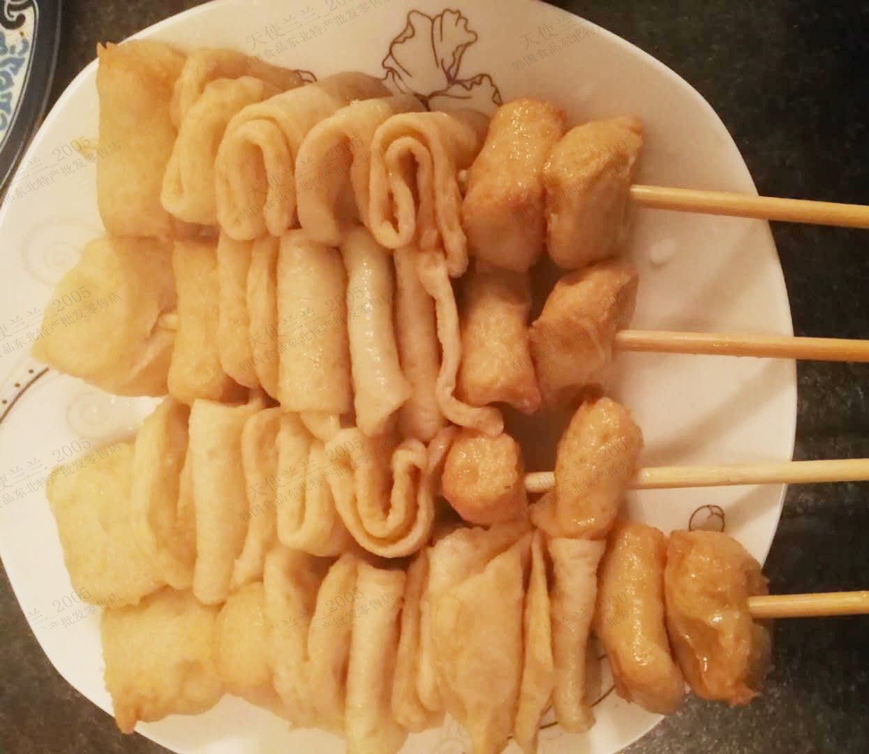 8袋包邮韩国安心鱼饼片海鲜饼甜不辣240g年糕鱼糕