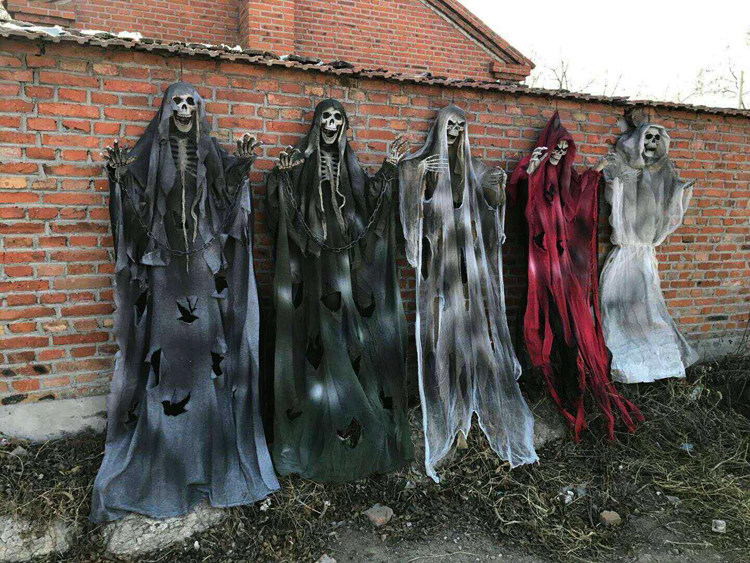 万圣节鬼头装饰道具鬼屋密室逃脱挂件布置吓人其它