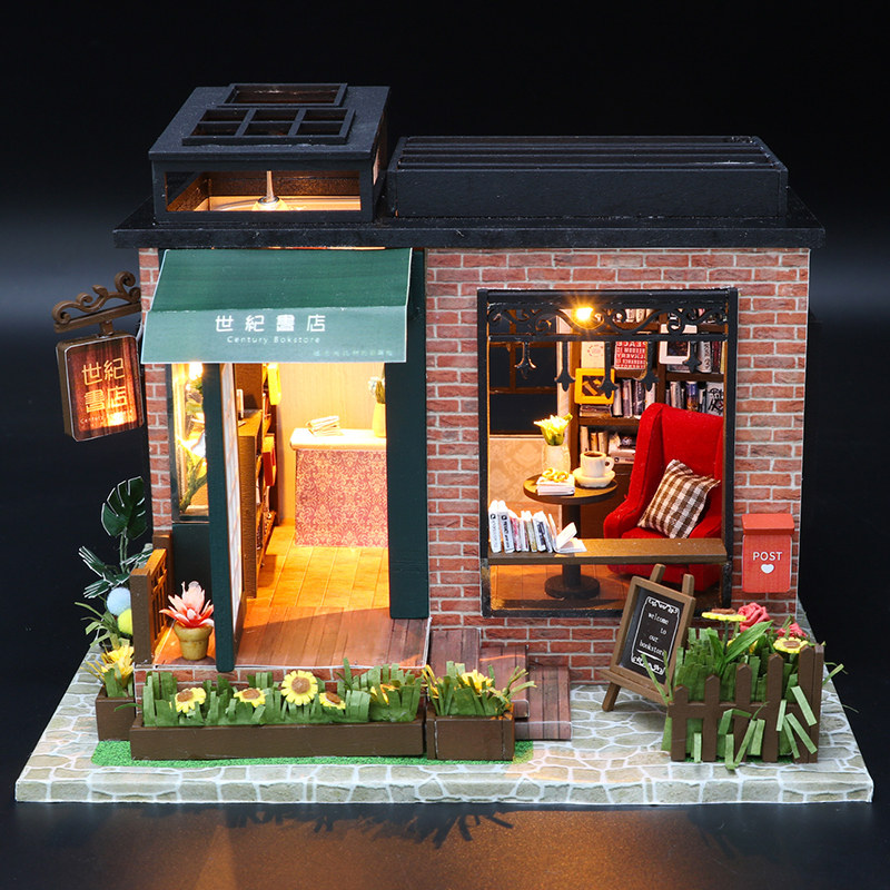 diy小屋日式居酒屋手工创意成人拼装制作房子模型玩具圣诞礼生日