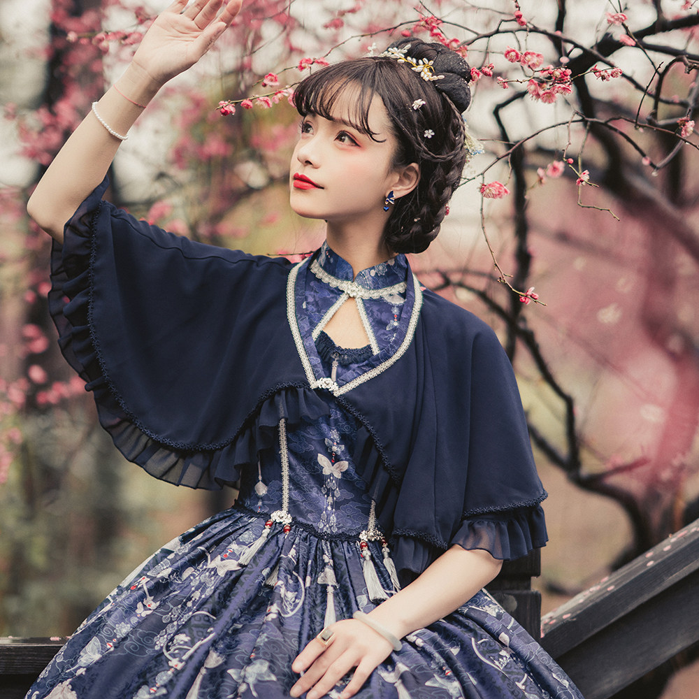 森林衣橱画屏中华风lolita国风原创旗袍汉元素正版lolita洛丽塔