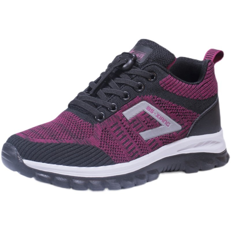 百事祥2021秋款新品休闲高弹飞防滑耐磨妈妈健步单鞋