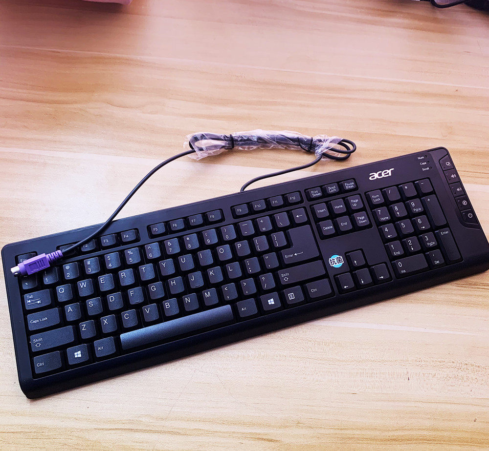 原装acer宏基ps2圆口键盘usb鼠标台式机标配键鼠套装