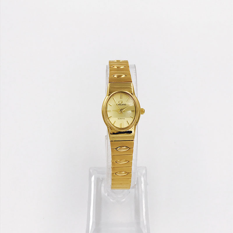 garland库存椭圆绝版金银镀金复古经典女士精致手表女石英表