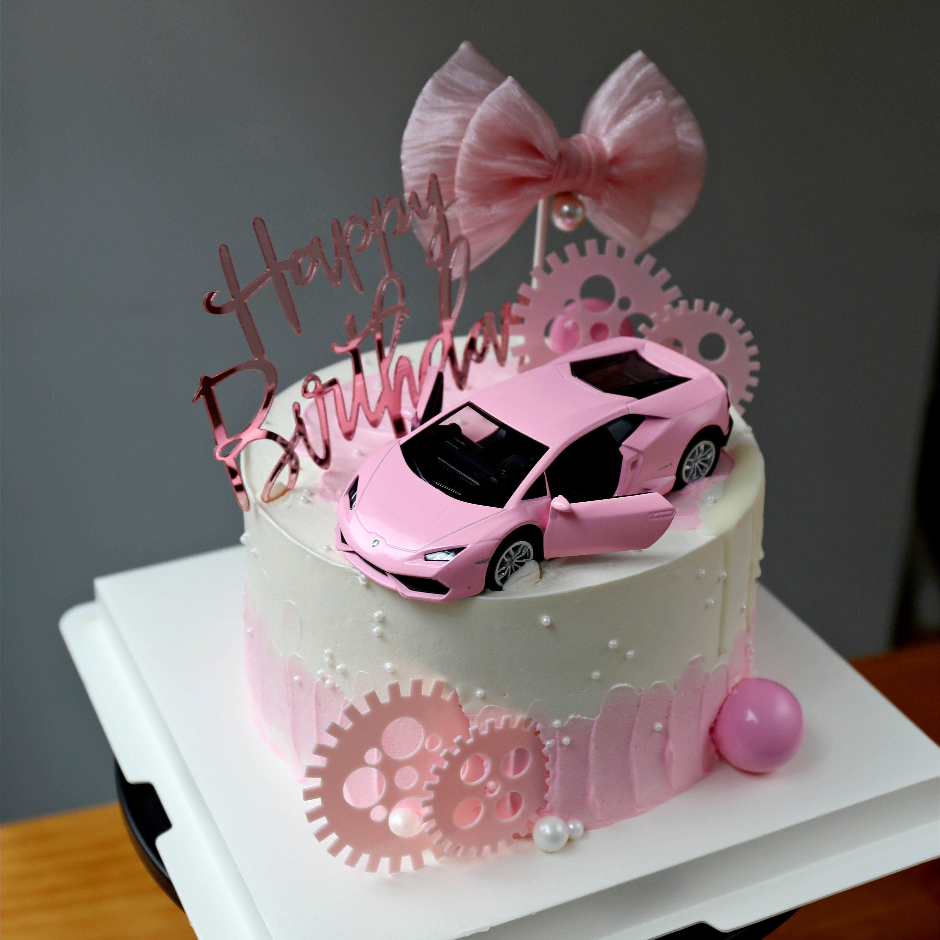 帝欧女神网红闺蜜兰博基尼粉色高级气质生日蛋糕北京新鲜生日蛋糕