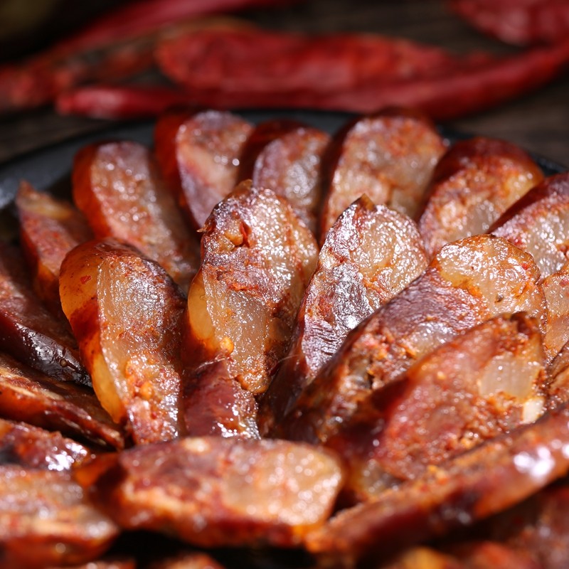 纯羊羊肉香肠麻辣腊肠腊肉四川手工烟熏牛羊香肠