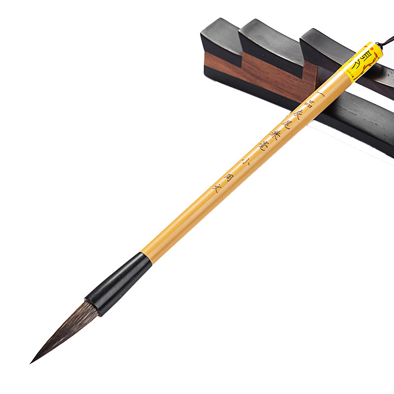 周文一品灰尾兼毫大楷硬毫笔适用行草瘦金写意毛笔