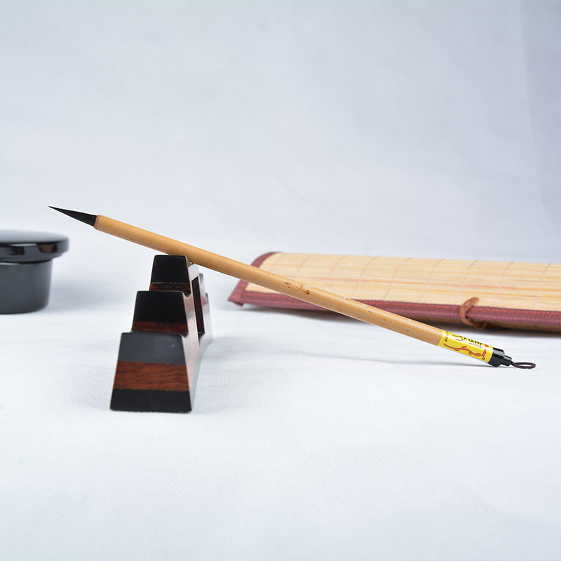 毛笔周文金紫如意纯紫毫兔毫瘦金体行书中小楷毛笔