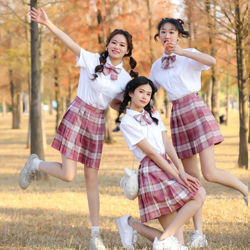 套装短裙衬衫姐妹闺蜜春夏季韩版初高中中学生jk其它制服