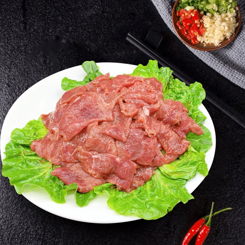 联豪 家庭特制黑椒牛排片牛肉片 已腌制 可烧烤肉片火锅 200g新鲜