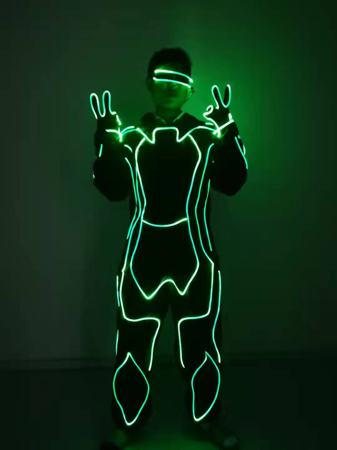 荧光演出服表演发光舞蹈激光电光服装舞台演出