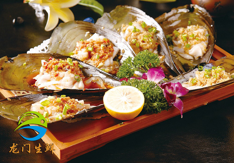 1个鲜活带子海鲜水产贝类澳带扇贝超大绿贝扇贝柱