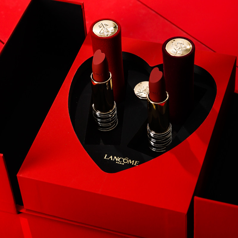 兰蔻唇膏口红2022年情人节限定礼盒红桃皇后121唇膏