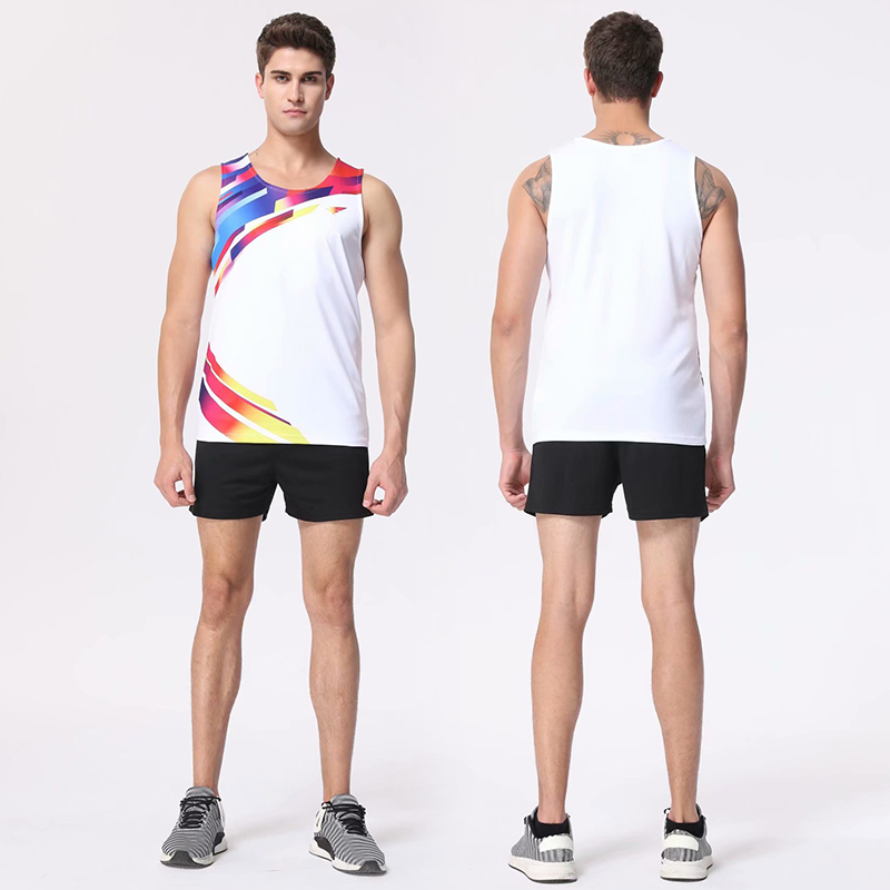 田径套装马拉松比赛服背心体考紧身衣学生生女短跑田径运动服