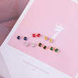 Cute earrings who do n’t need to pick up sterling silver do n’t need to pick up the female small temperament red simple cat nourishing ear pierced earrings jewelry Cute earrings who do n’t need to pick up sterling silver do n’t need to pick up the female small temperament red simple cat nourishing ear pierced earrings jewelry