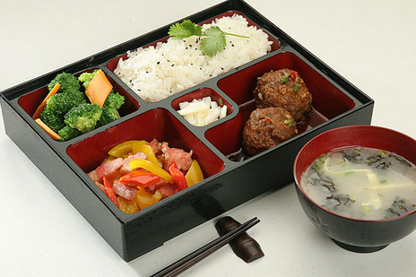 新款商务套餐餐盒日式便当寿司食堂饭盒学生饭盒