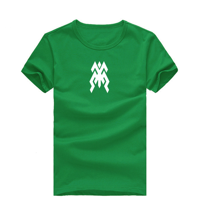 像素青蛙图案抽象logo设计儿童成人亲子装圆领衫t恤