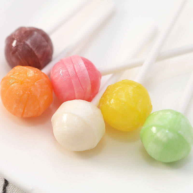 迷你水果棒棒糖儿童硬质咸味糖果小棒棒糖零食传统糖果