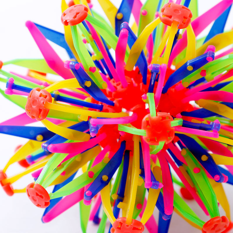 百变魔术球伸缩球儿童手抓球开花球变大变小球散花球儿童玩具