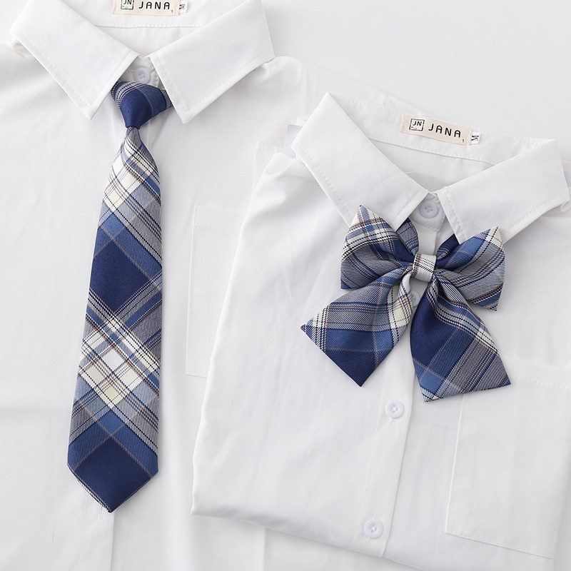 领带jk小物领结蝴蝶结套装格子子女装饰配饰领带