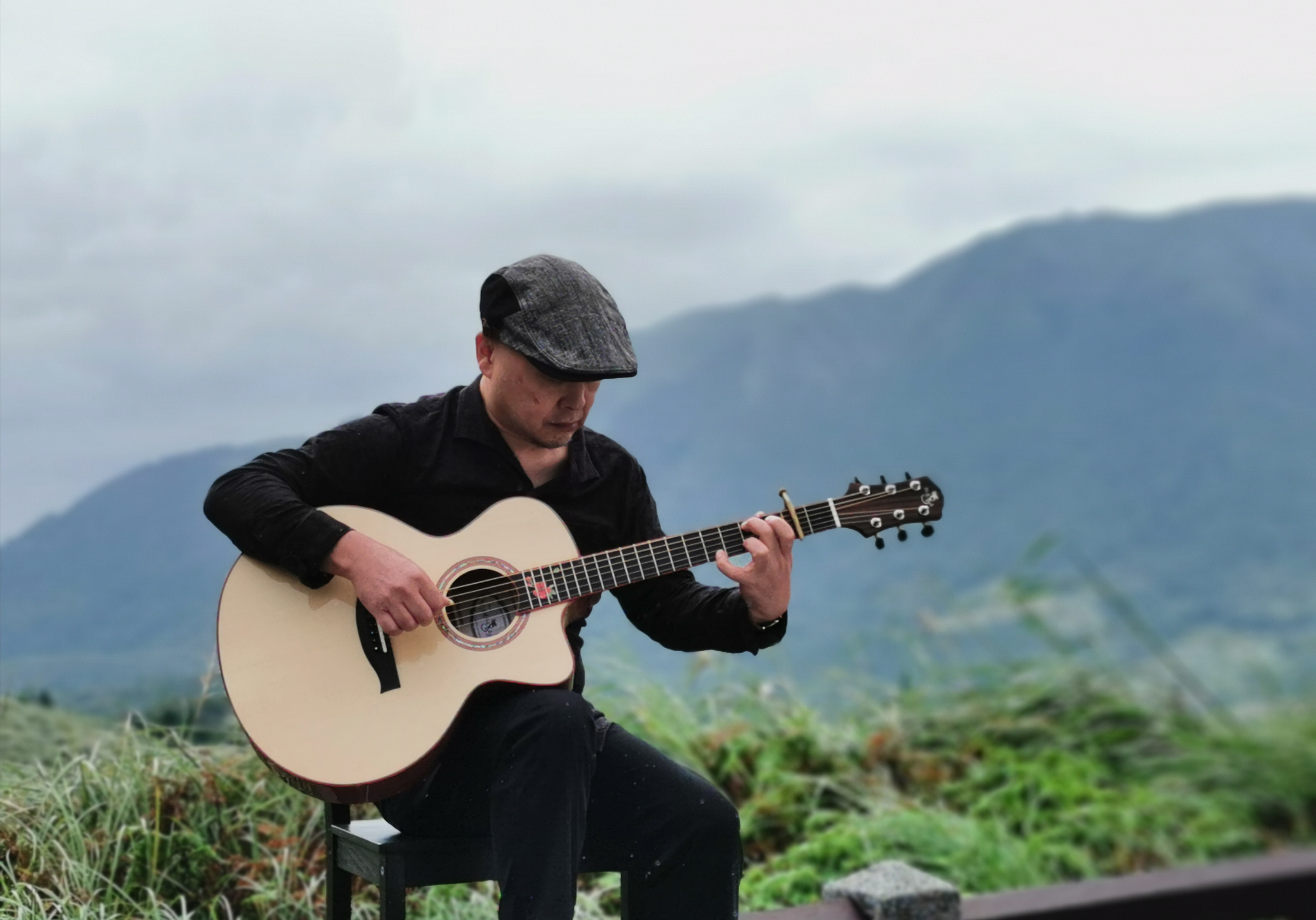 naga 岸部真明款 民谣木吉他专业演奏指弹桃花芯全单